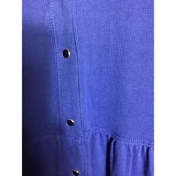 Woman Within Only Necessities Modest Thermal Knit Maxi Dress 3X Blue NWOT - Picture 6 of 9